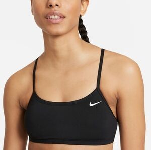 Nike Essential Racerback Black Bikini Swimsuit Top